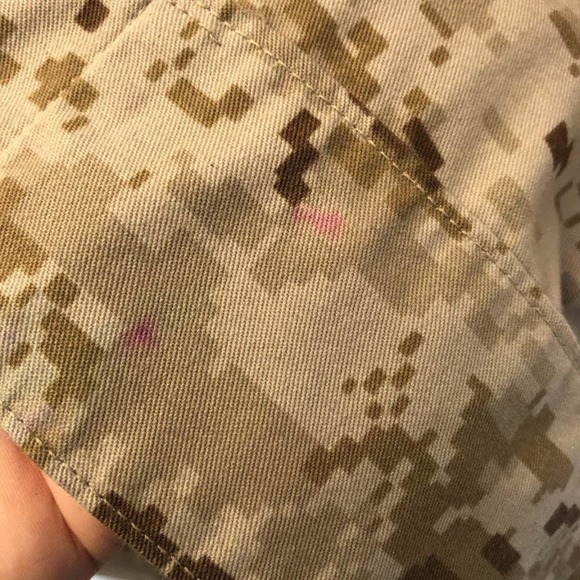 USMC Marine Corp Military Hunting Camo Shirt Jacket Button Down Med Long - Picture 12 of 17